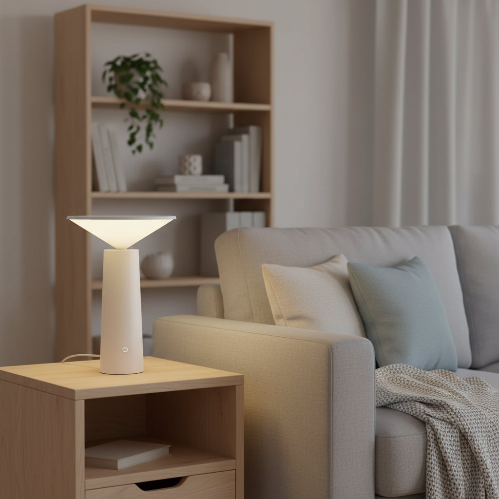 Modern USB Touch LED Desk Lamp with 3-Color Modes for Bedroom and Study