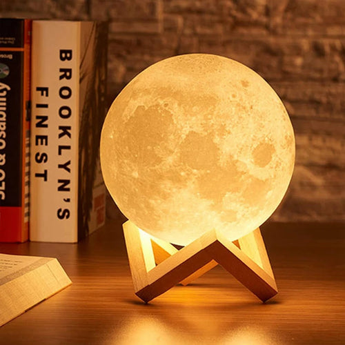 LED Moon Night Light DIY Star Lamp for Bedroom Decoration and Birthday Gift