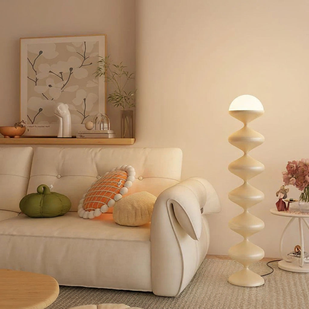 Macaron Gourd LED Floor Lamp for Living Room Bedroom and Bedside