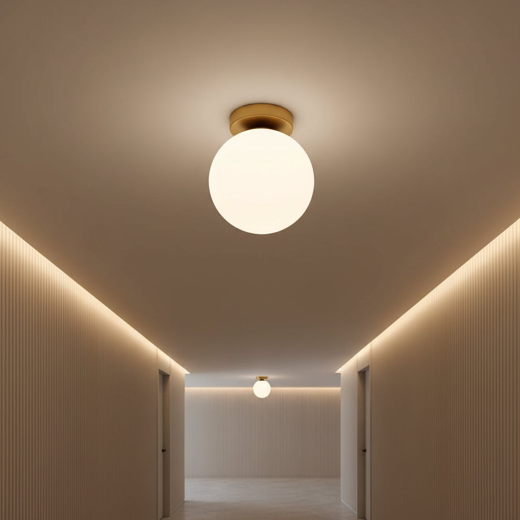 Acrylic Ball G9 LED Ceiling Light for Corridor Bedroom Porch and Cloakroom
