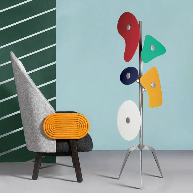 Modern Art Deco Special-Shaped Macaron LED Floor Lamp for Living Room and Bedroom