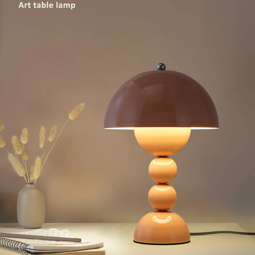 Top Touch Switch Nordic LED Table Lamp 3 Color Stepless Dimming Creative Table Lamp for Home Office DecorT