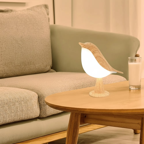 Art Deco Bird Touch LED Table Lamp USB Rechargeable with 3-Level Dimming