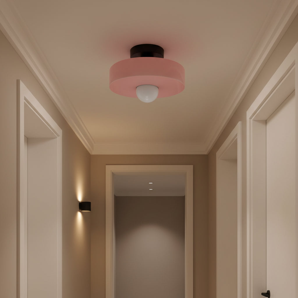 Nordic Vintage Glass E27 Ceiling Light for Hallway Living Room and Bedroom