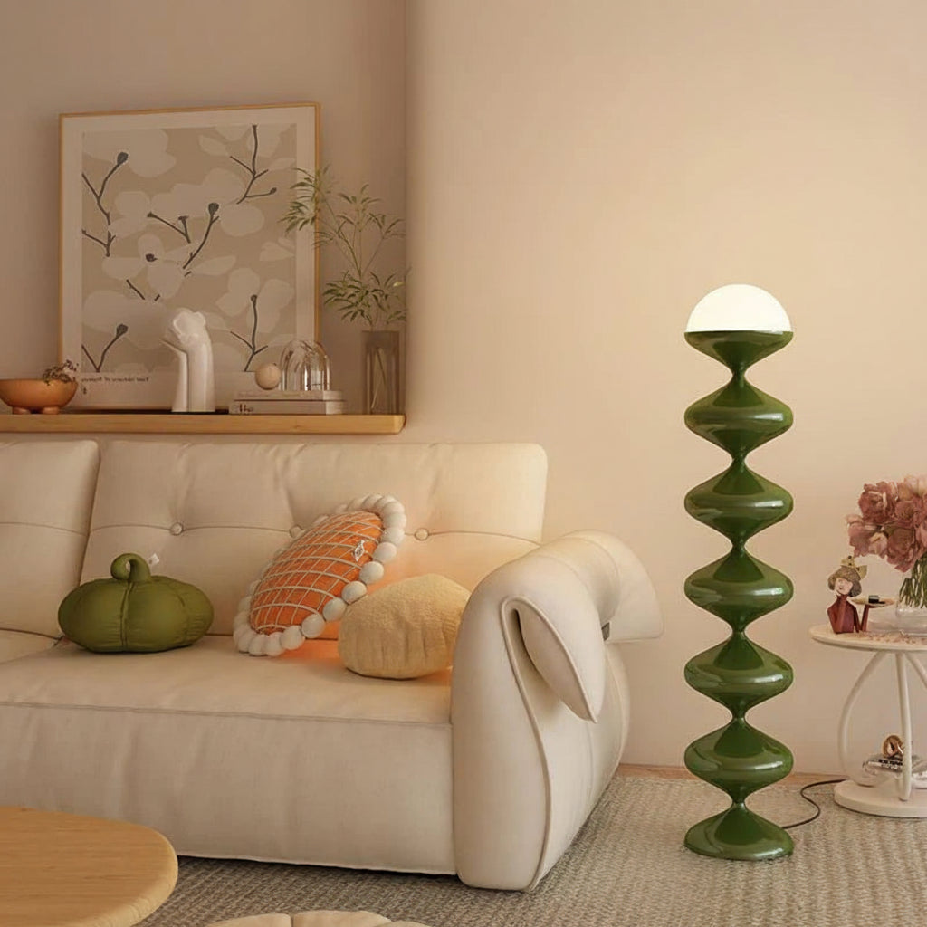 Macaron Gourd LED Floor Lamp for Living Room Bedroom and Bedside