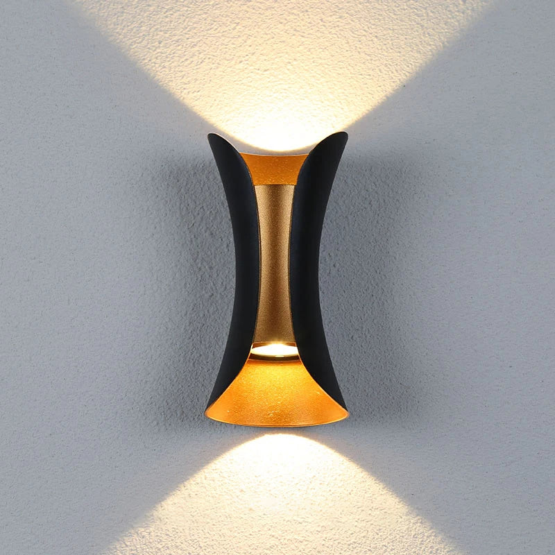 IP65 Waterproof Aluminum LED Outdoor Wall Lamp for Porch Courtyard and Garden
