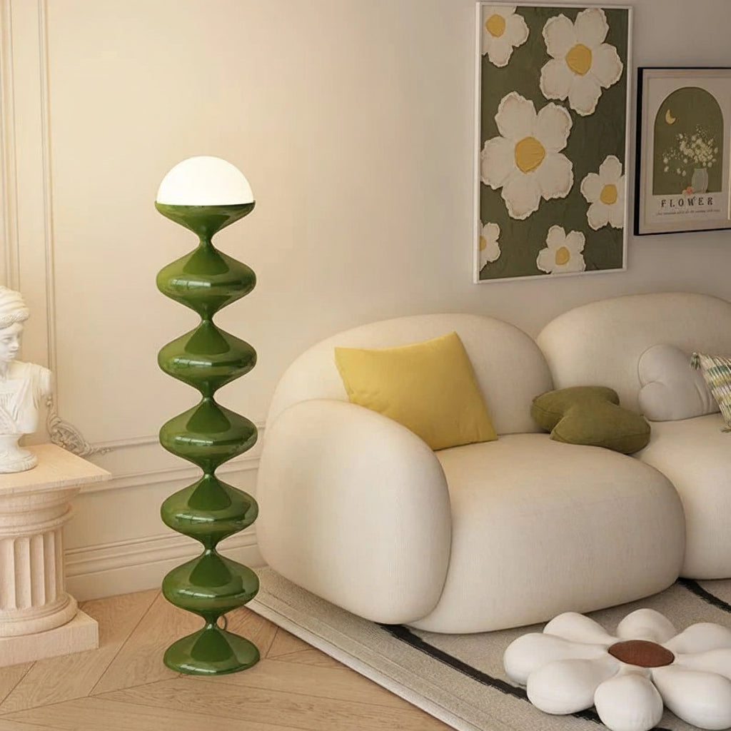 Macaron Gourd LED Floor Lamp for Living Room Bedroom and Bedside