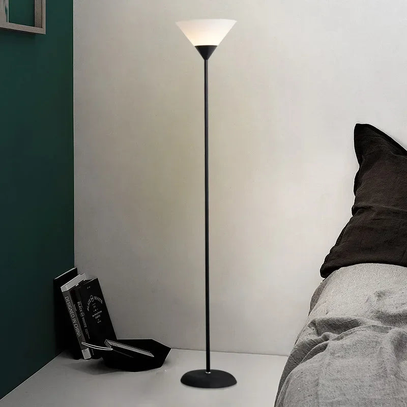 Creative LED Floor Lamp in Black and White for Living Room Bedroom and Study