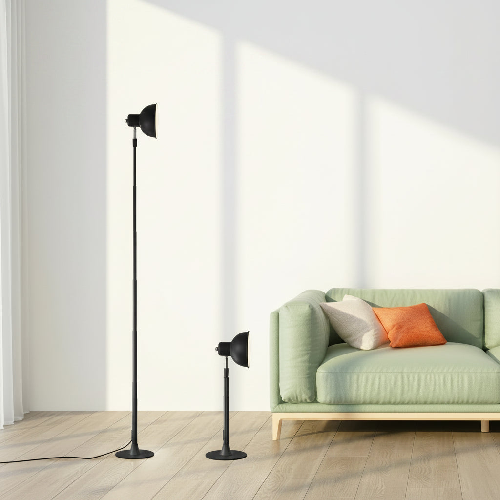 Modern Dimmable Telescopic LED Floor Lamp 145cm for Living Room Bedroom and Study
