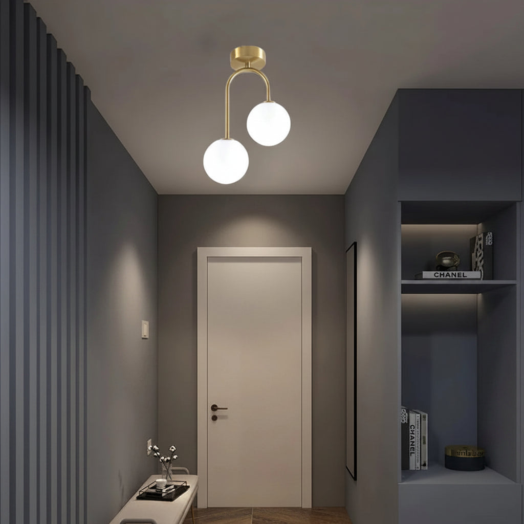 Acrylic Ball G9 LED Ceiling Light for Corridor Bedroom Porch and Cloakroom