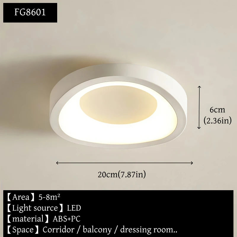 Nordic Personalized Art Ceiling Light Modern Simple White Aisle Light Living Room Restaurant Bedroom Decor Creative Ceiling Lamp