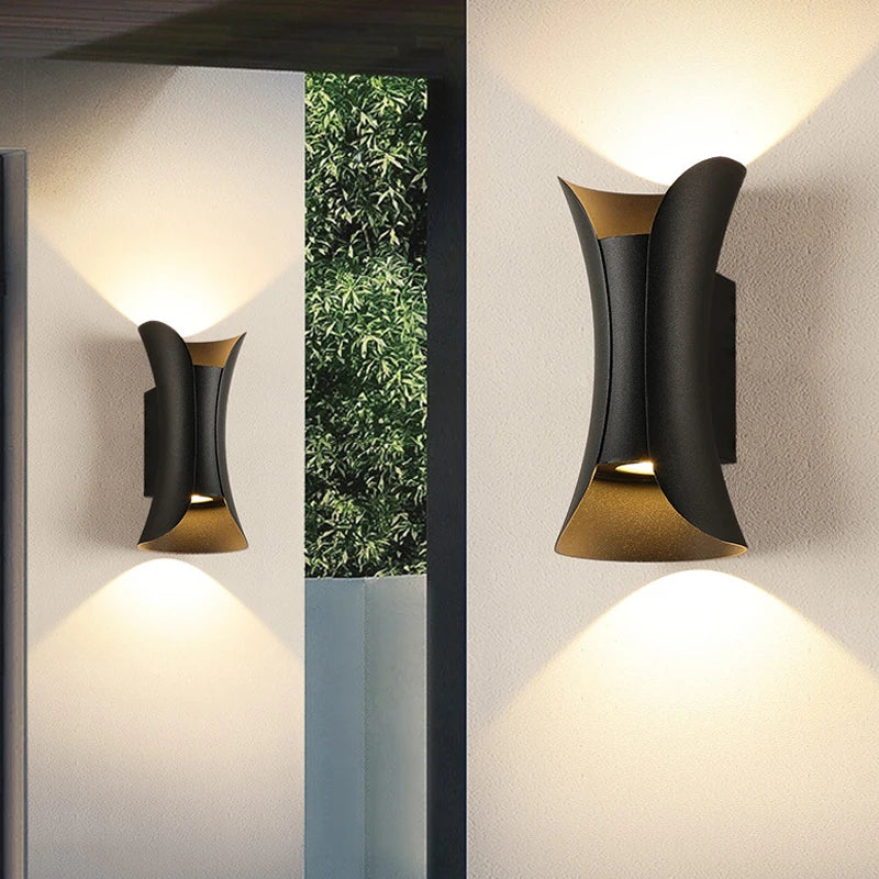 IP65 Waterproof Aluminum LED Outdoor Wall Lamp for Porch Courtyard and Garden