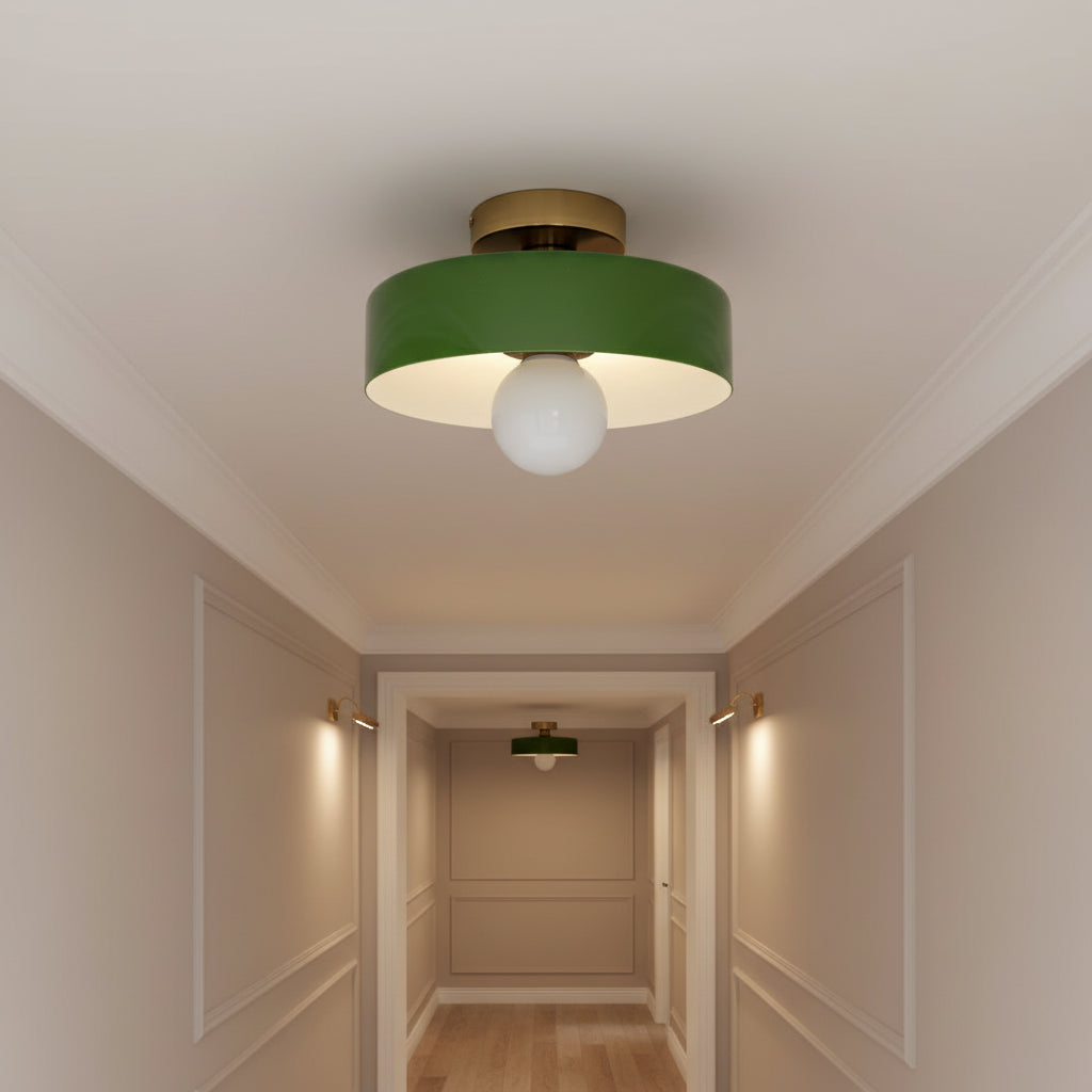 Nordic Vintage Glass E27 Ceiling Light for Hallway Living Room and Bedroom