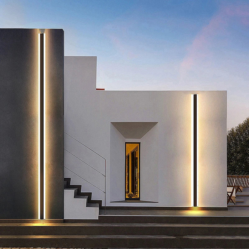 Modern IP65 Waterproof Long Strip LED Outdoor Wall Lamp for Garden and Porch