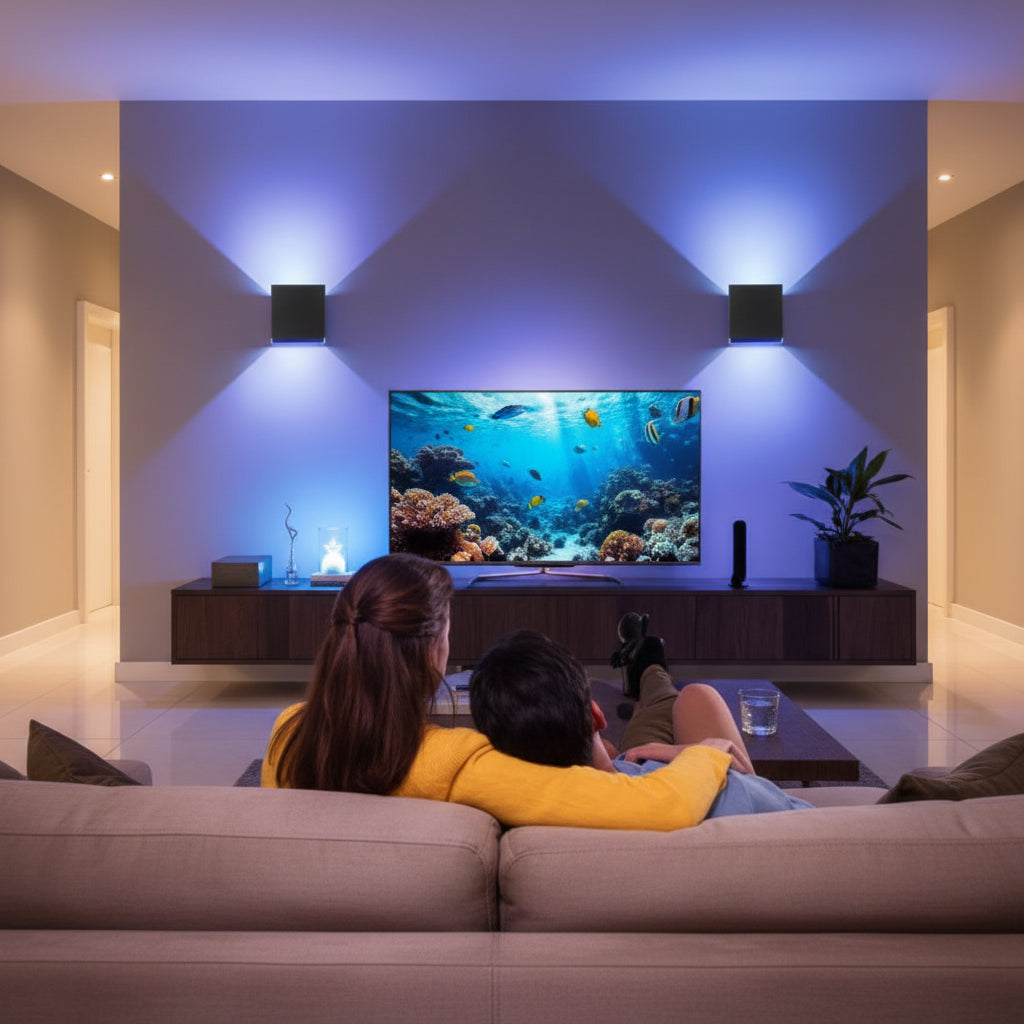 Tuya Smart RGBCW LED Outdoor Wall Light IP65 Waterproof Works with Alexa and Google