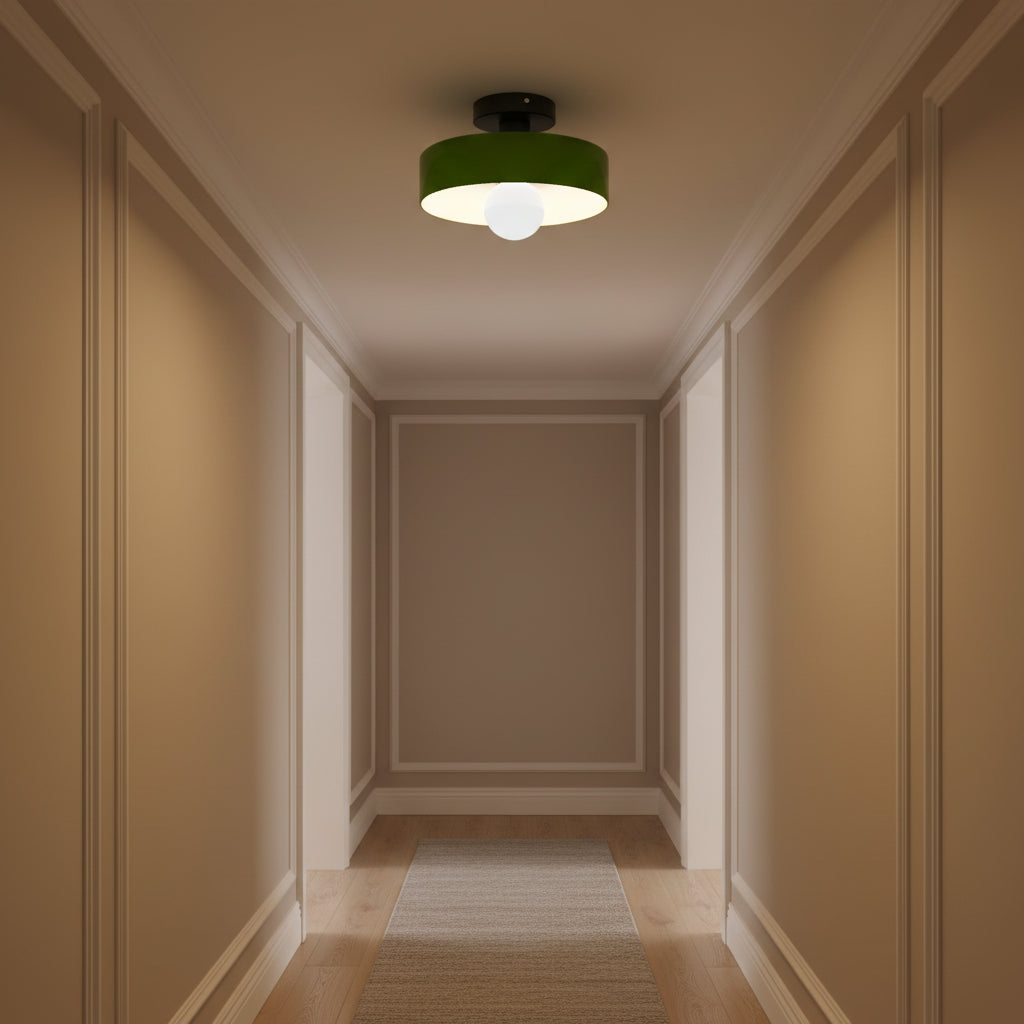 Nordic Vintage Glass E27 Ceiling Light for Hallway Living Room and Bedroom