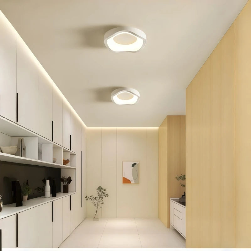 Nordic Personalized Art Ceiling Light Modern Simple White Aisle Light Living Room Restaurant Bedroom Decor Creative Ceiling Lamp