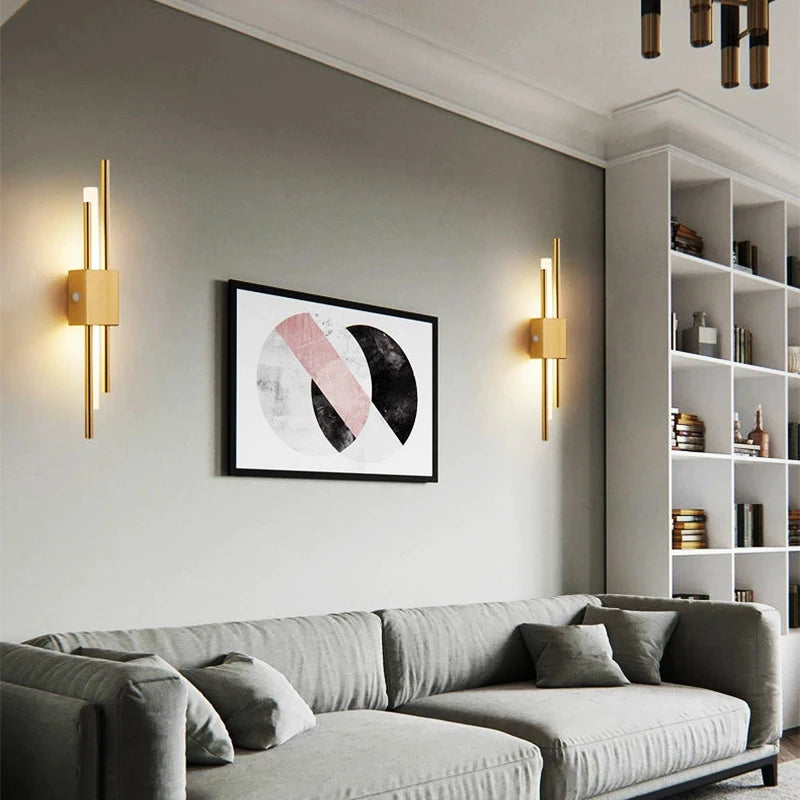 Nordic LED Wall Lamp Indoor Lighting Rechargeable Bedroom Bedside Living Room For Home Stairs Decoration Lamps Modern Wall Light