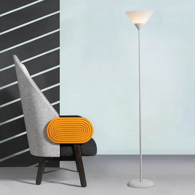 Creative LED Floor Lamp in Black and White for Living Room Bedroom and Study
