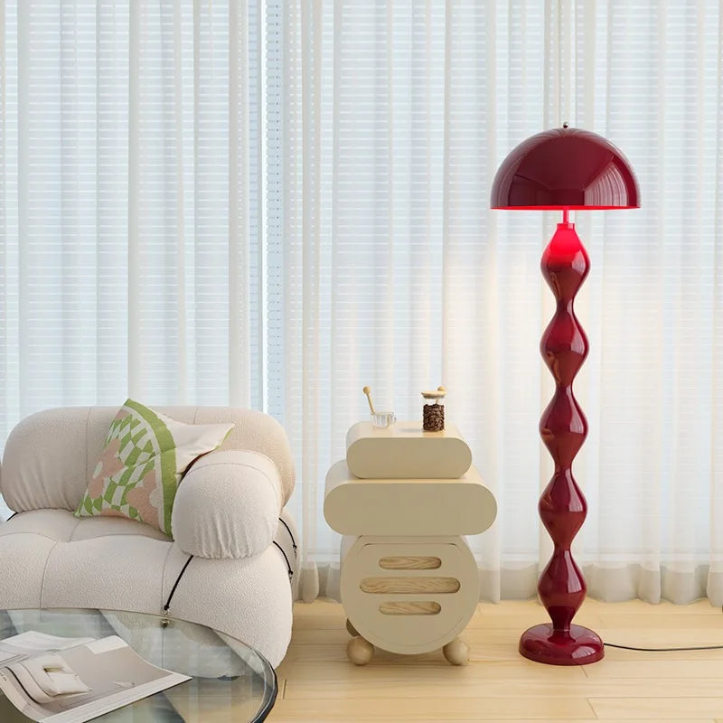 Nordic Colorful Mushroom LED Floor Lamp for Living Room Bedroom and Hotel
