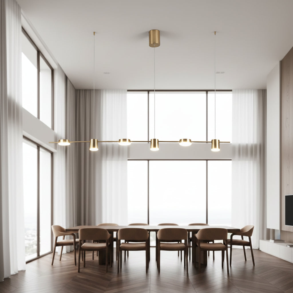 Modern Smart LED Chandelier Dimmable with WiFi Bluetooth and Remote for Living Room and Kitchen