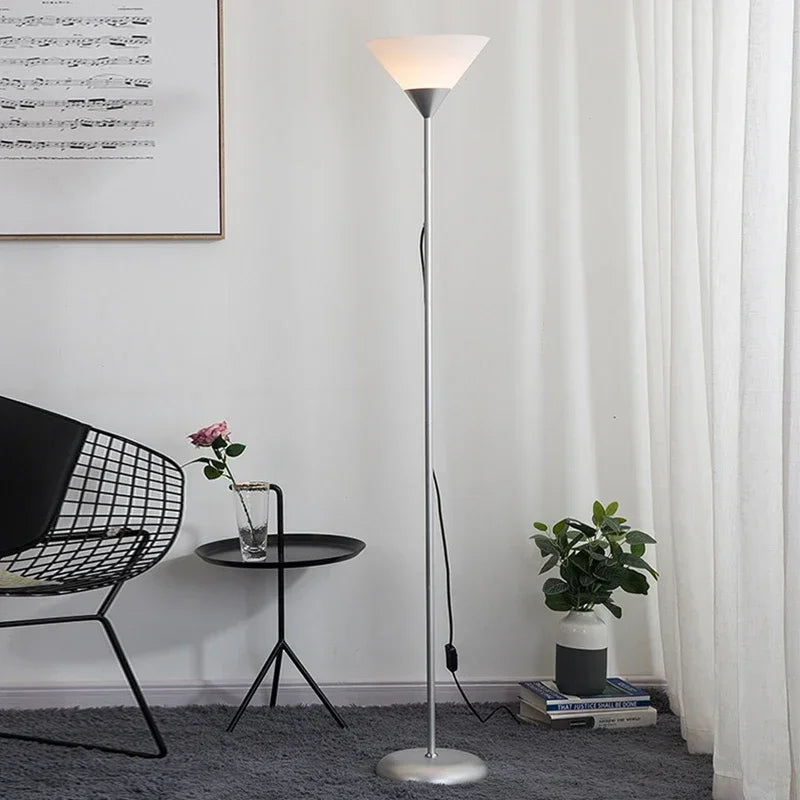 Creative LED Floor Lamp in Black and White for Living Room Bedroom and Study