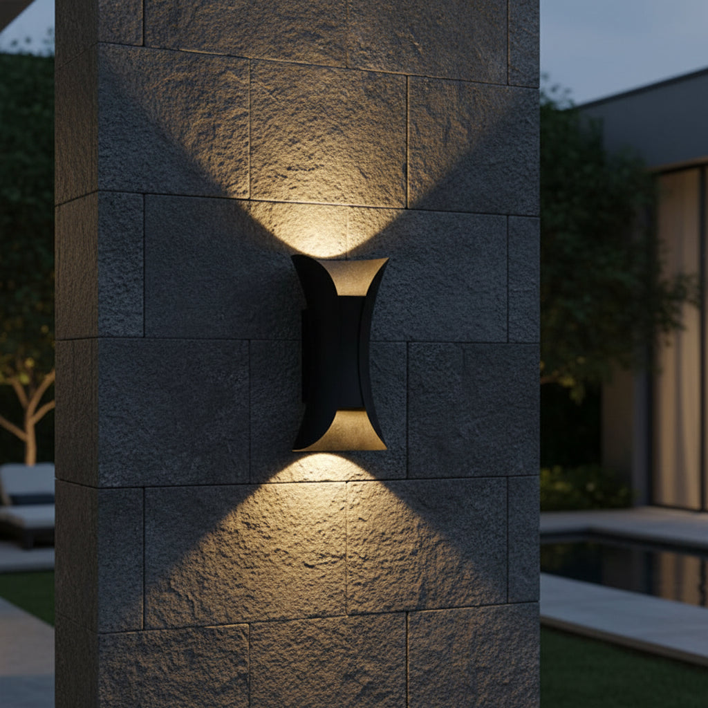 IP65 Waterproof Aluminum LED Outdoor Wall Lamp for Porch Courtyard and Garden