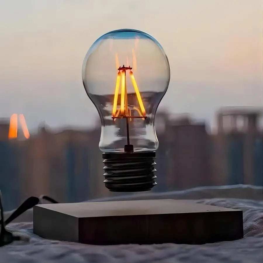 Magnetic Levitation Floating Glass LED Bulb Desk Lamp for Home Office and Birthday Gift