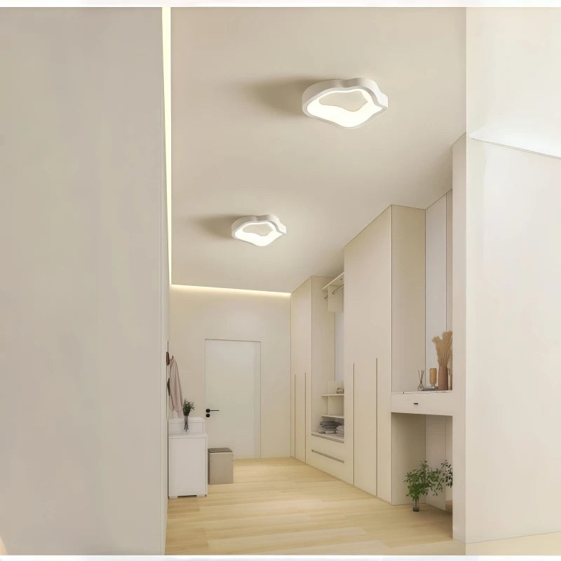 Nordic Personalized Art Ceiling Light Modern Simple White Aisle Light Living Room Restaurant Bedroom Decor Creative Ceiling Lamp