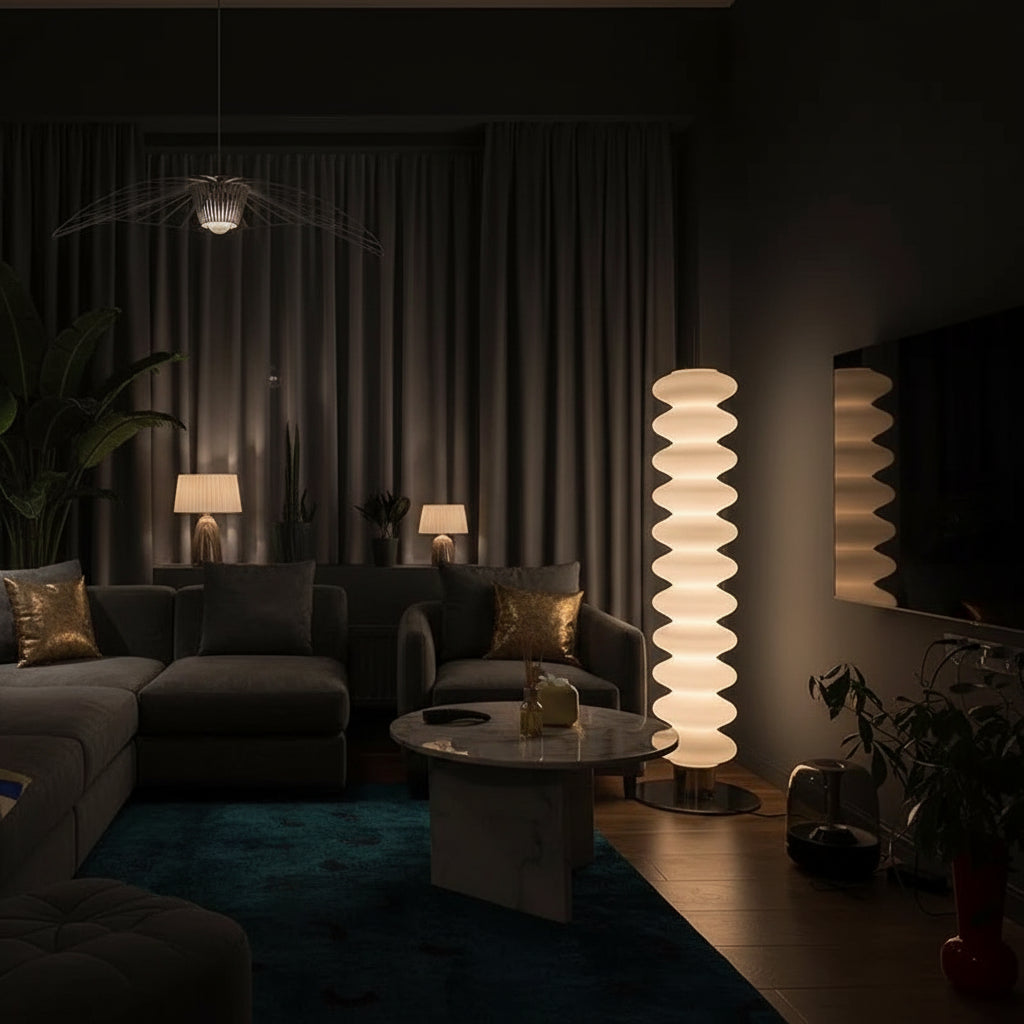 Nordic Designer Acrylic LED Floor Lamp for Living Room Bedroom and Corridor
