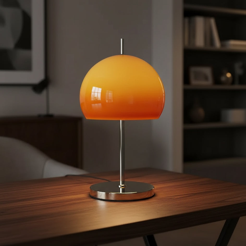 Vintage Bauhaus Stained Glass Mushroom LED Floor Lamp for Living Room and Bedroom