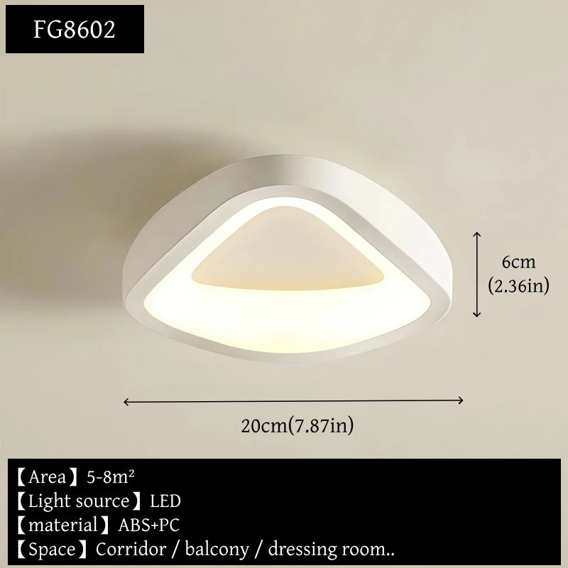 Nordic Personalized Art Ceiling Light Modern Simple White Aisle Light Living Room Restaurant Bedroom Decor Creative Ceiling Lamp