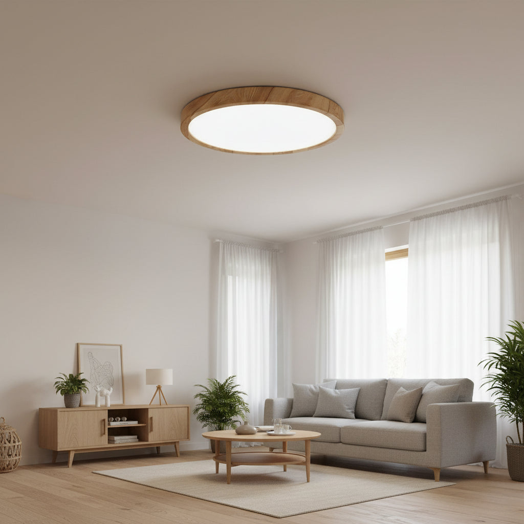 LVL LED Flush Ceiling Light with 3-in-1 Color Temperature for Kitchen Bedroom and Bathroom