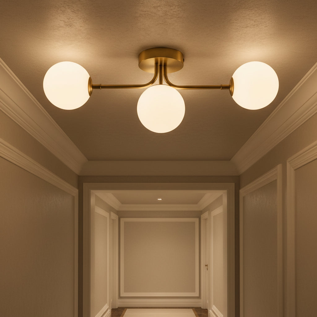 Acrylic Ball G9 LED Ceiling Light for Corridor Bedroom Porch and Cloakroom