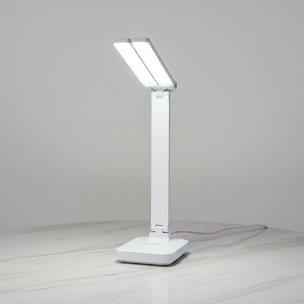 USB Rechargeable Foldable Touch LED Desk Lamp with Eye Protection for Bedroom and Study