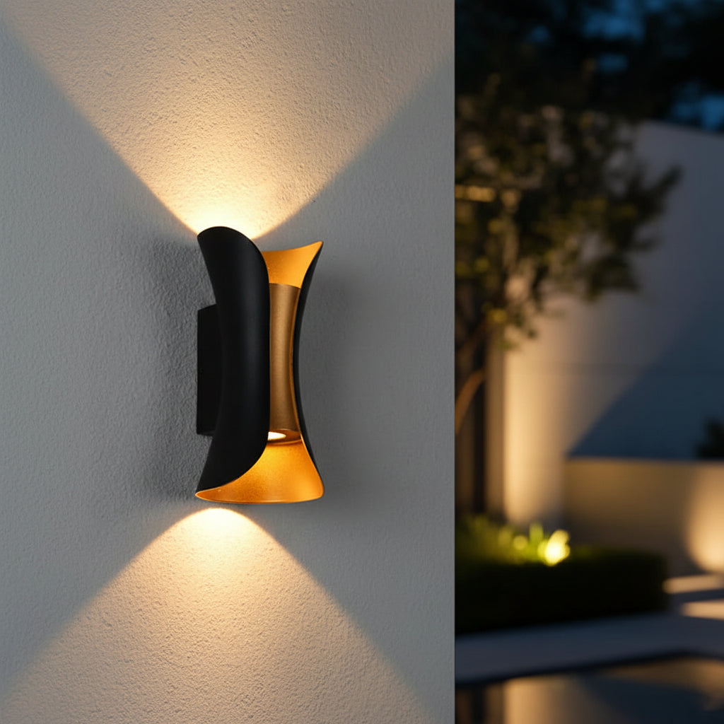 IP65 Waterproof Aluminum LED Outdoor Wall Lamp for Porch Courtyard and Garden