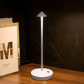 Rechargeable Touch LED Table Lamp with 3-Color Dimming for Restaurant Hotel and Bedroom