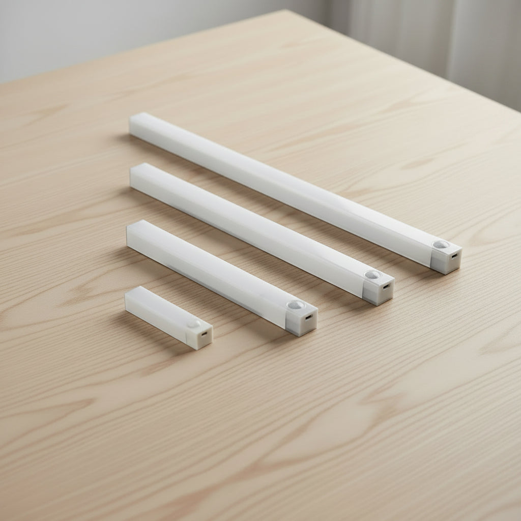 USB-C Rechargeable Motion Sensor LED Strip Light for Kitchen Cabinet Wardrobe and Staircase