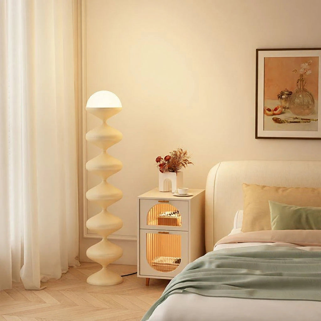 Macaron Gourd LED Floor Lamp for Living Room Bedroom and Bedside