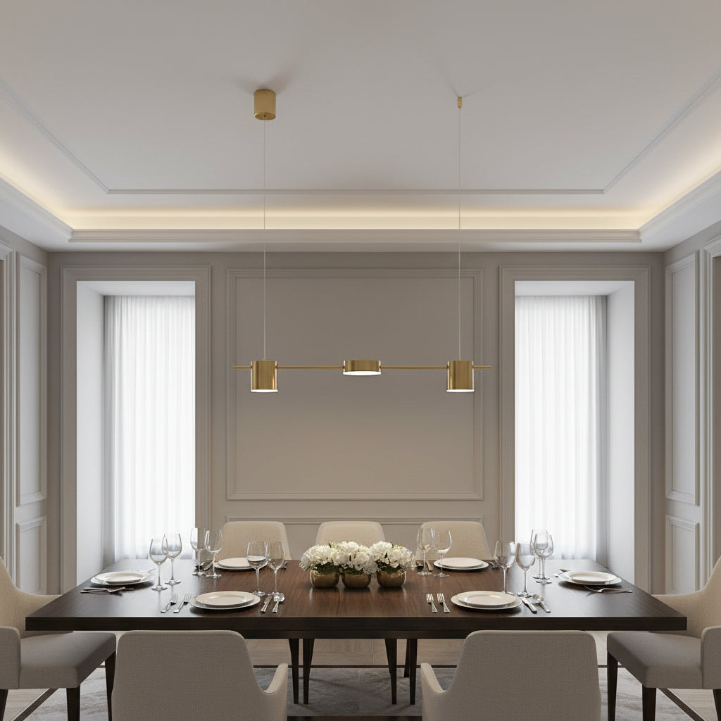 Modern Smart LED Chandelier Dimmable with WiFi Bluetooth and Remote for Living Room and Kitchen
