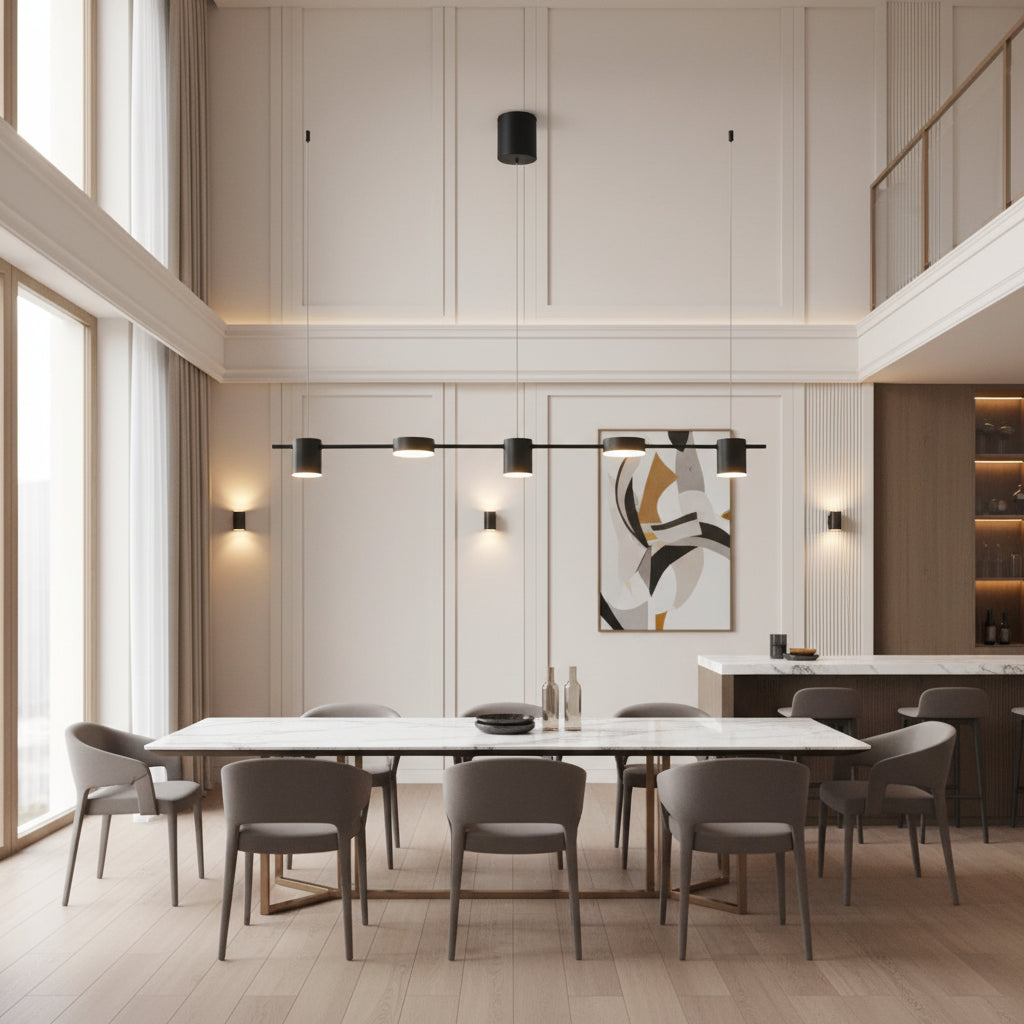 Modern Smart LED Chandelier Dimmable with WiFi Bluetooth and Remote for Living Room and Kitchen
