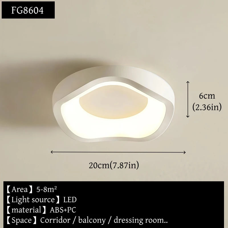 Nordic Personalized Art Ceiling Light Modern Simple White Aisle Light Living Room Restaurant Bedroom Decor Creative Ceiling Lamp