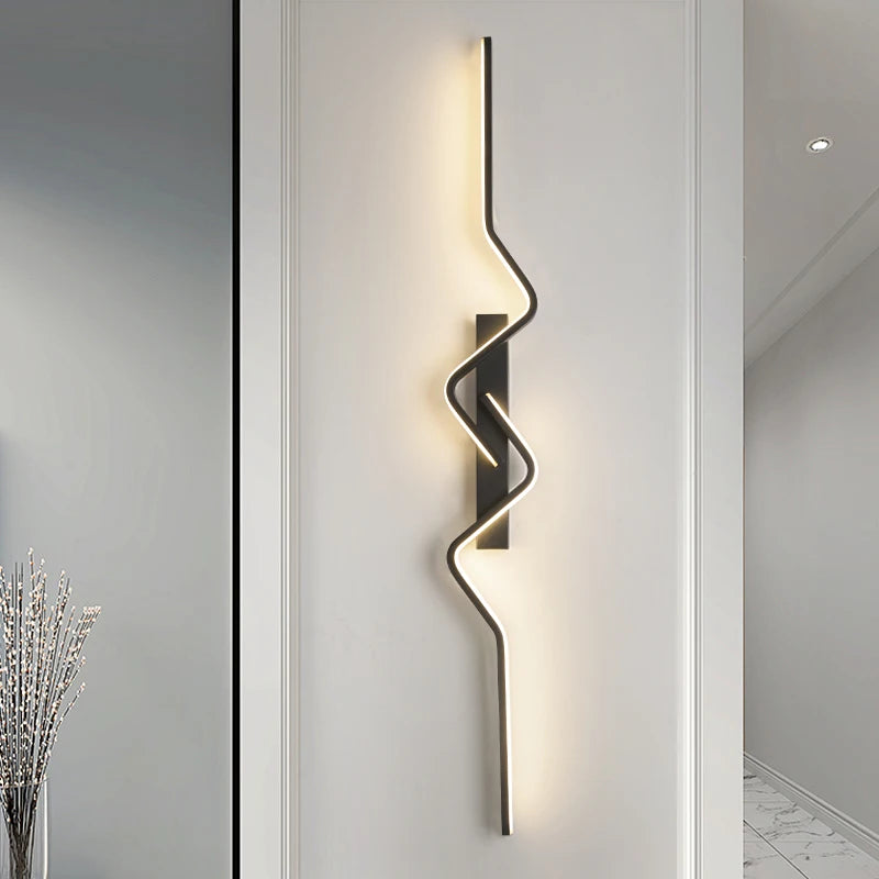 Modern Long Strip LED Wall Sconce for Stairs Living Room and Bedroom