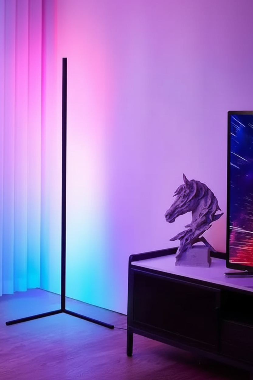 RGB Dream Color LED Floor Lamp with Music Sync for Bedroom and Living Room