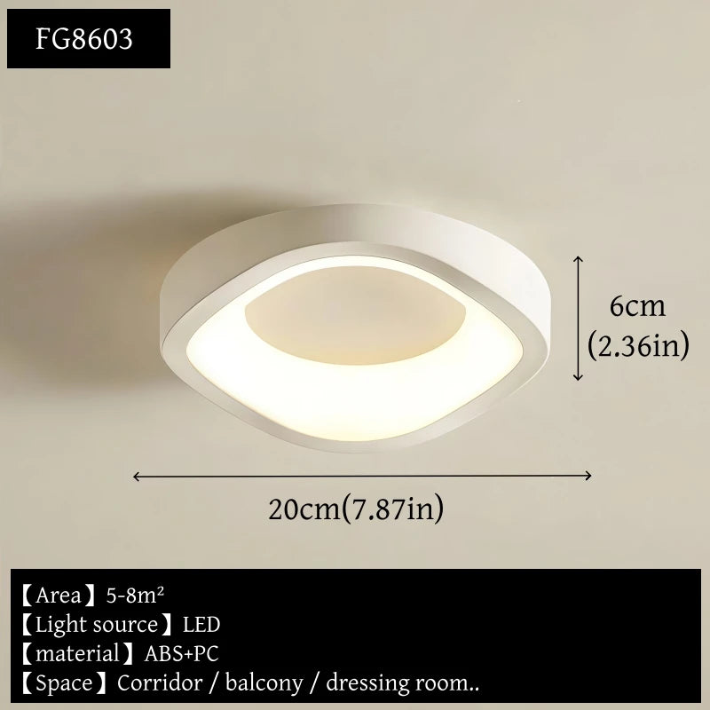 Nordic Personalized Art Ceiling Light Modern Simple White Aisle Light Living Room Restaurant Bedroom Decor Creative Ceiling Lamp