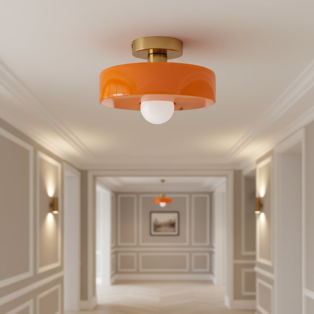 Nordic Vintage Glass E27 Ceiling Light for Hallway Living Room and Bedroom