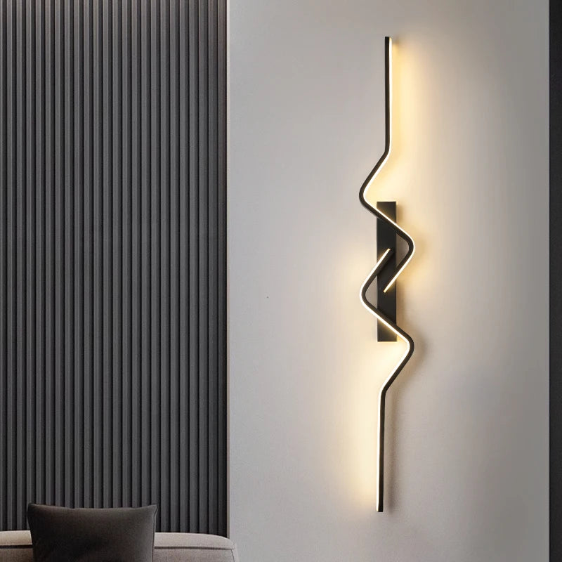 Modern Long Strip LED Wall Sconce for Stairs Living Room and Bedroom