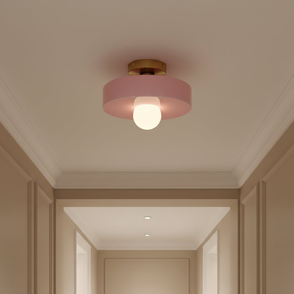 Nordic Vintage Glass E27 Ceiling Light for Hallway Living Room and Bedroom
