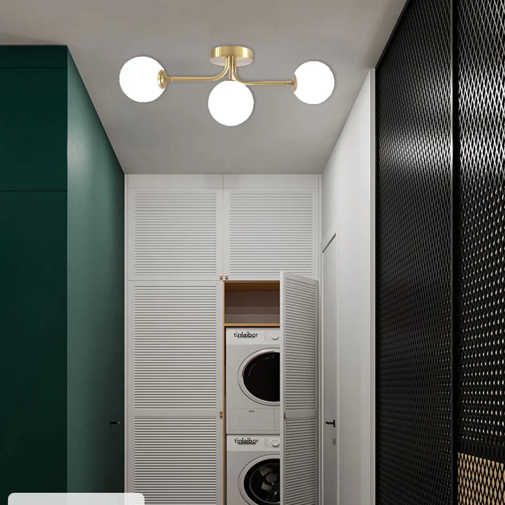 Acrylic Ball G9 LED Ceiling Light for Corridor Bedroom Porch and Cloakroom