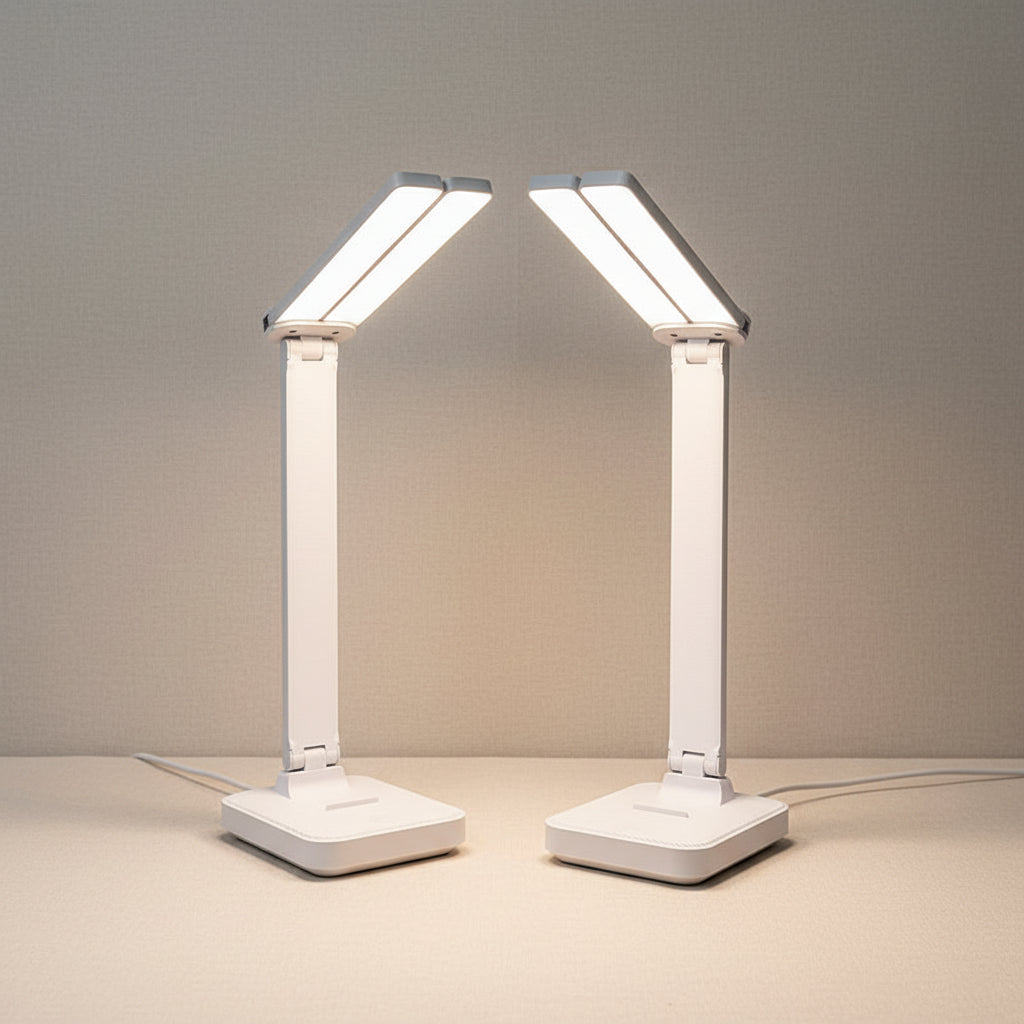 USB Rechargeable Foldable Touch LED Desk Lamp with Eye Protection for Bedroom and Study